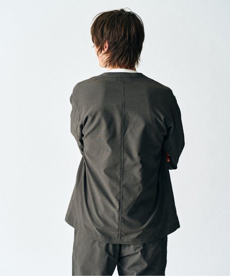 417 EDIFICE「Reflax PBT ウェザーst ジャケット」|ノーカラージャケット|