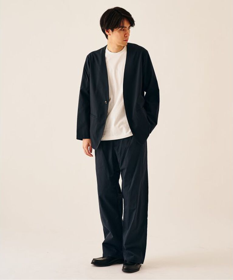 417 EDIFICE「Reflax PBT ウェザーst ジャケット」|ノーカラージャケット|