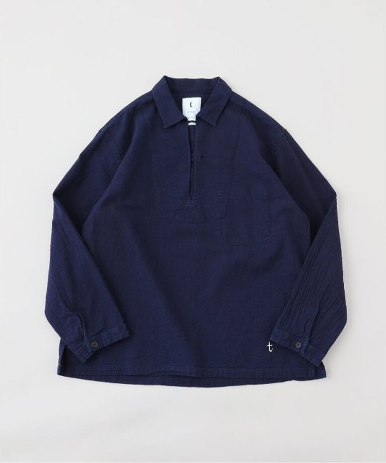 EDIFICE「tatamass(タタマス) INDIGO PULLOVER」|シャツ・ブラウス|ネイビー