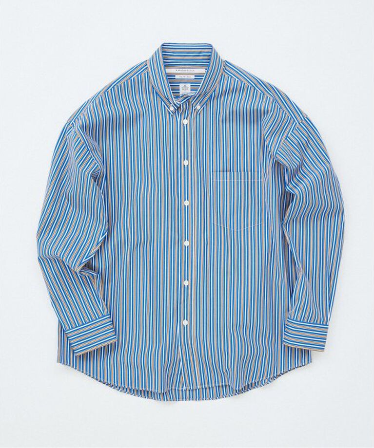 JOURNAL STANDARD「THOMAS MASON / トーマス メイソン ファットシルエット ボタンダウンシャツ」|シャツ・ブラウス|ネイビー A