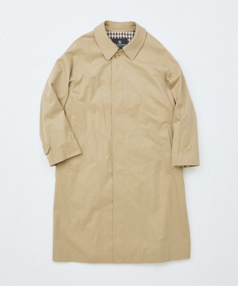 JOURNAL STANDARD「Aquascutum for JOURNAL STANDARD EX Aqua5 COTTON BALMACHAN COAT」|ステンカラーコート|