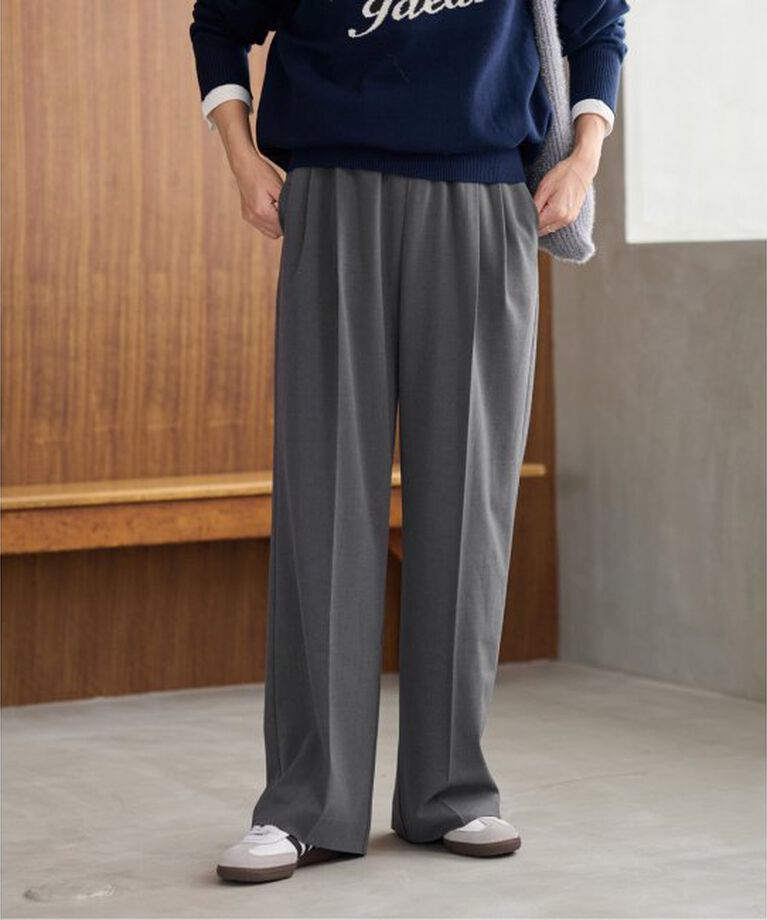 JOURNAL STANDARD relume「《WEB限定追加3》スムースフレアタックパンツ」|スラックス|グレー