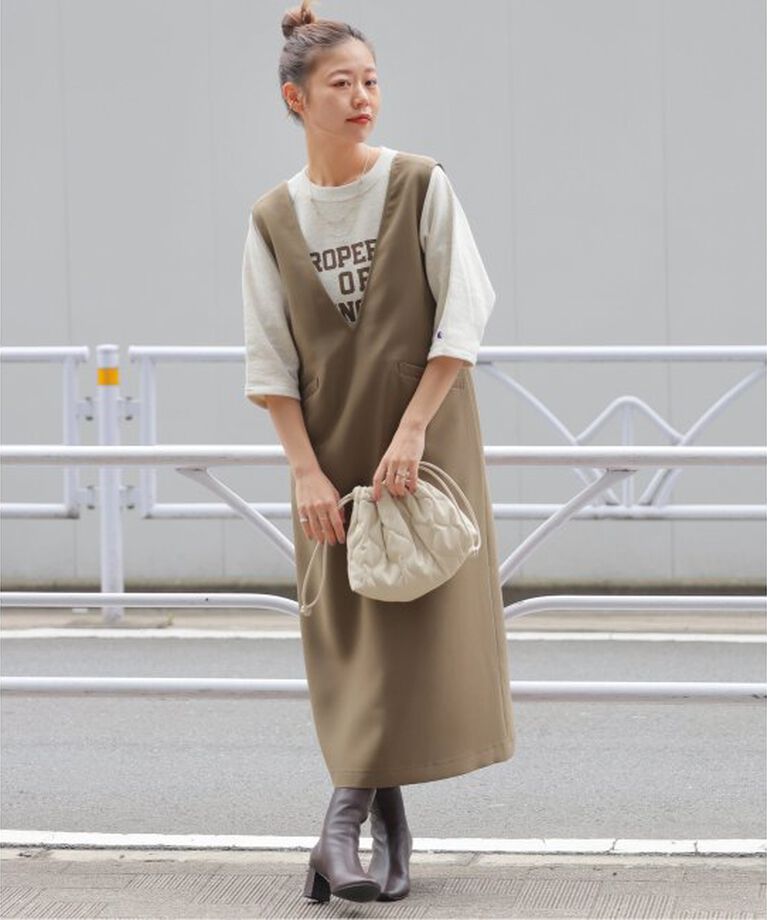 JOURNAL STANDARD relume「ウォッシャブルダブルクロスジャンパースカート」|ワンピース|