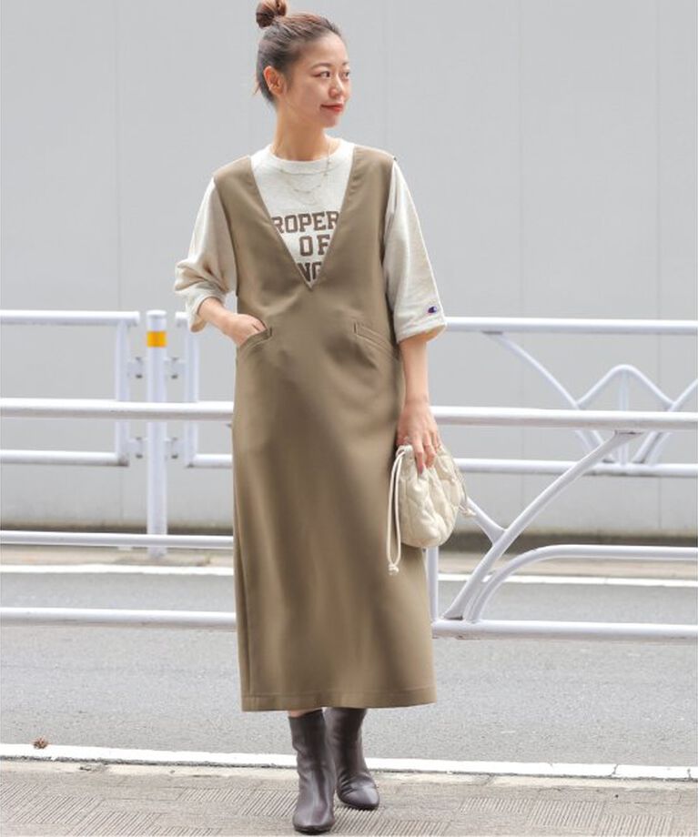 JOURNAL STANDARD relume「ウォッシャブルダブルクロスジャンパースカート」|ワンピース|