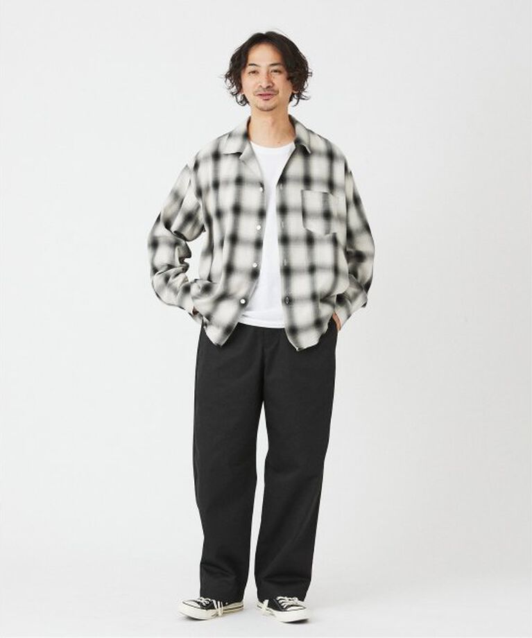 JOURNAL STANDARD relume「レーヨン フリンジ チェックシャツ」|シャツ・ブラウス|