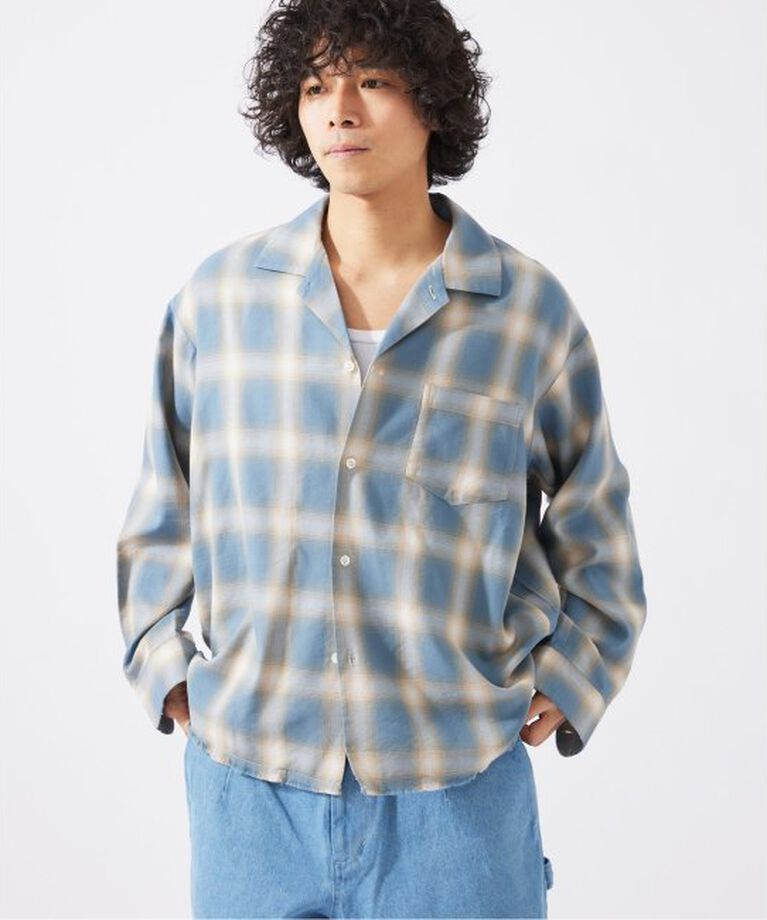 JOURNAL STANDARD relume「レーヨン フリンジ チェックシャツ」|シャツ・ブラウス|