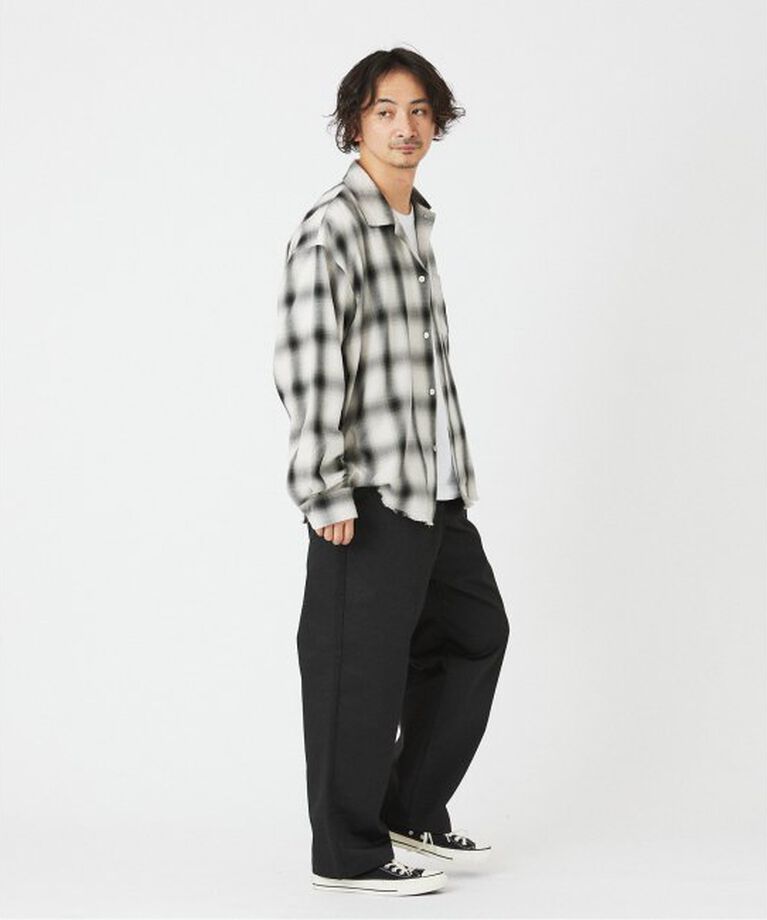JOURNAL STANDARD relume「レーヨン フリンジ チェックシャツ」|シャツ・ブラウス|