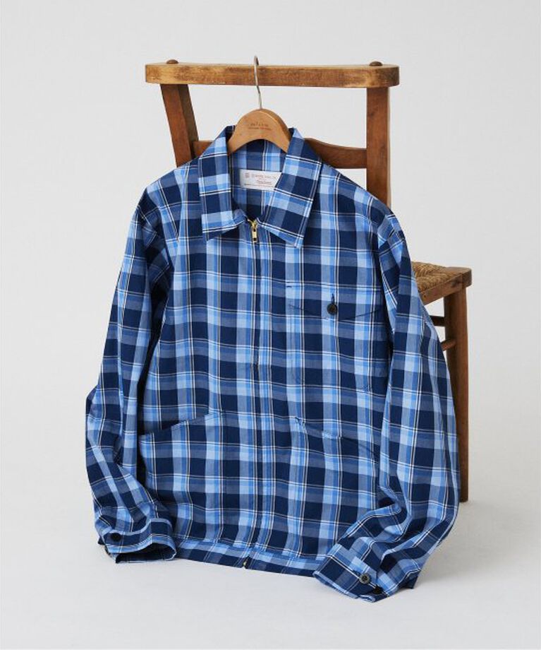 JOURNAL STANDARD relume「UNIVERSAL OVERALL ヘリテージライン 別注 シャツ ジップブルゾン」|その他|ネイビー