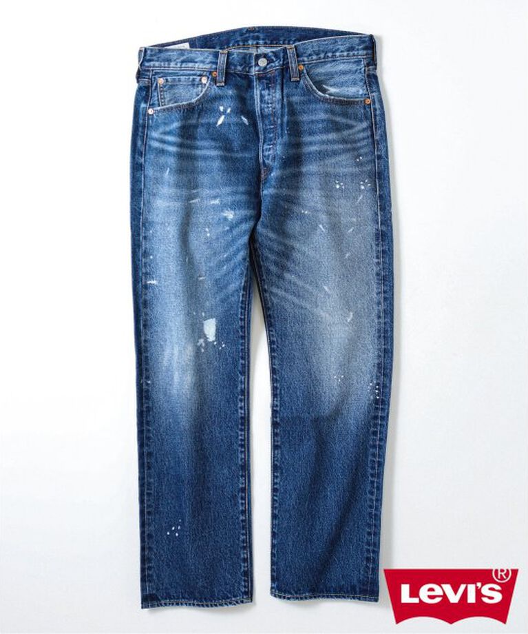 JOURNAL STANDARD relume「LEVI’S(R)/リーバイス(R) 別注 501(R) Selvedge Paint Splatters L30」|デニム|ネイビー B