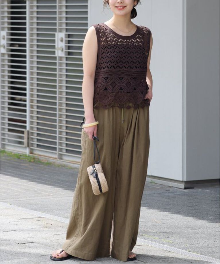 JOURNAL STANDARD relume「リネンコットンワイドギャザーパンツ」|その他|
