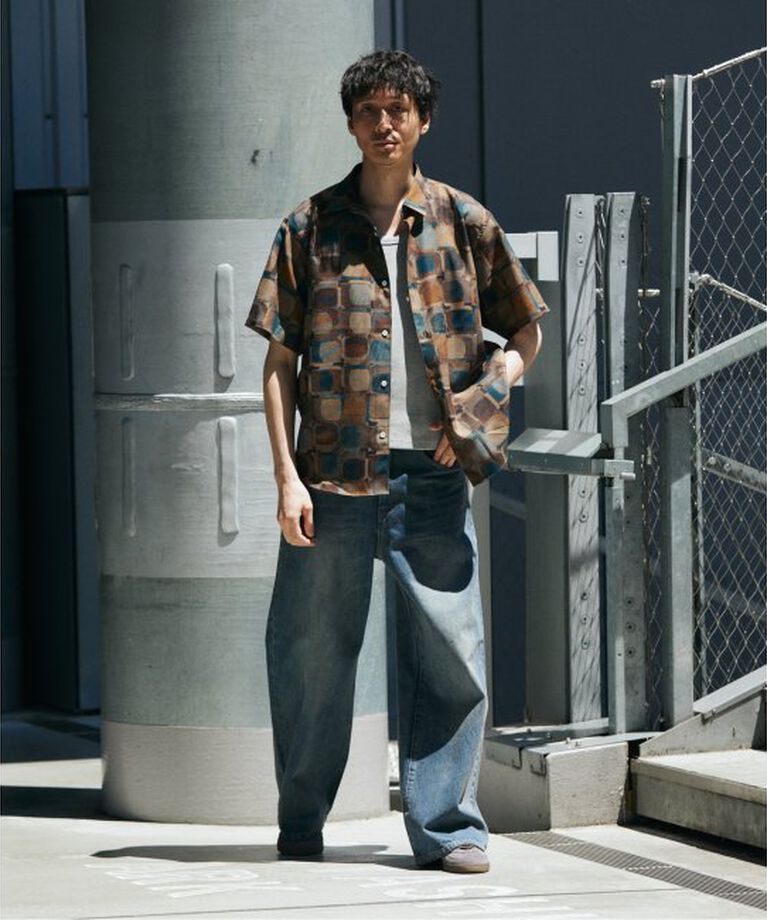 JOURNAL STANDARD「”吸水速乾 / 通気性” EVALET メッシュ パターン シャツ」|シャツ・ブラウス|