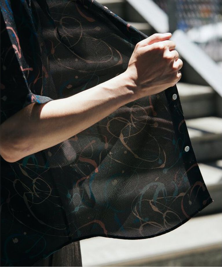 JOURNAL STANDARD「”吸水速乾 / 通気性” EVALET メッシュ パターン シャツ」|シャツ・ブラウス|