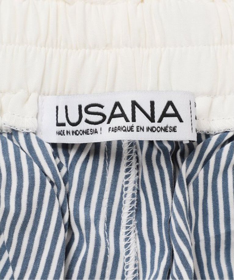 journal standard L'essage「《別注》【LUSANA / ルサーナ】CICI PANTS TWO DENIM STRIP：パンツ」|その他|