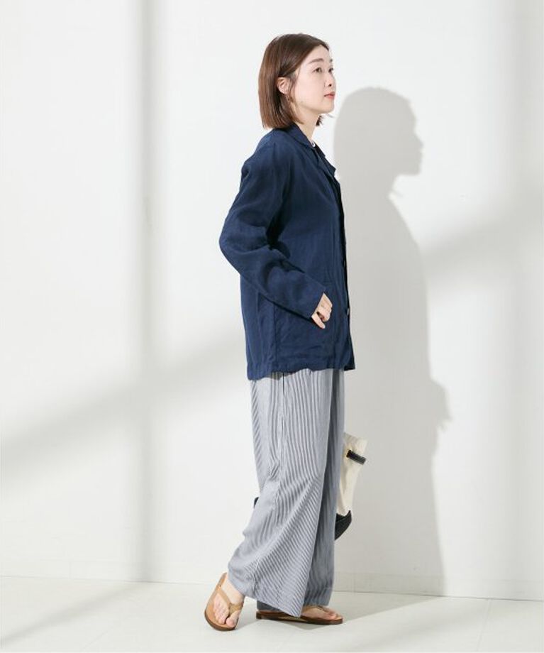 journal standard L'essage「《別注》【LUSANA / ルサーナ】CICI PANTS TWO DENIM STRIP：パンツ」|その他|