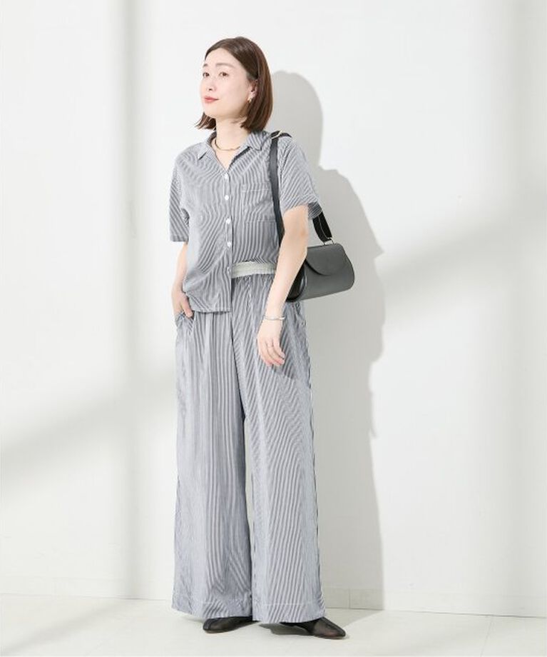 journal standard L'essage「《別注》【LUSANA / ルサーナ】CICI PANTS TWO DENIM STRIP：パンツ」|その他|