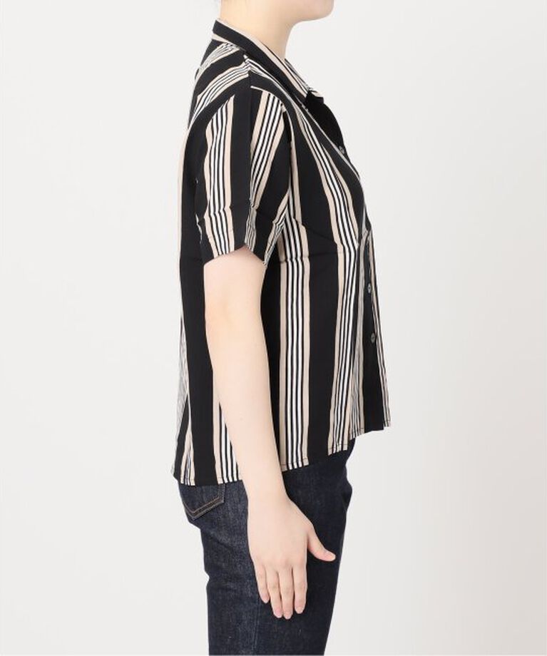 journal standard L'essage「《別注》【LUSANA / ルサーナ】TINA SHIRTS TWO TONE STRIP：シャツ」|シャツ・ブラウス|