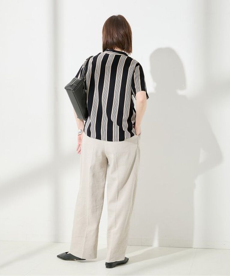 journal standard L'essage「《別注》【LUSANA / ルサーナ】TINA SHIRTS TWO TONE STRIP：シャツ」|シャツ・ブラウス|