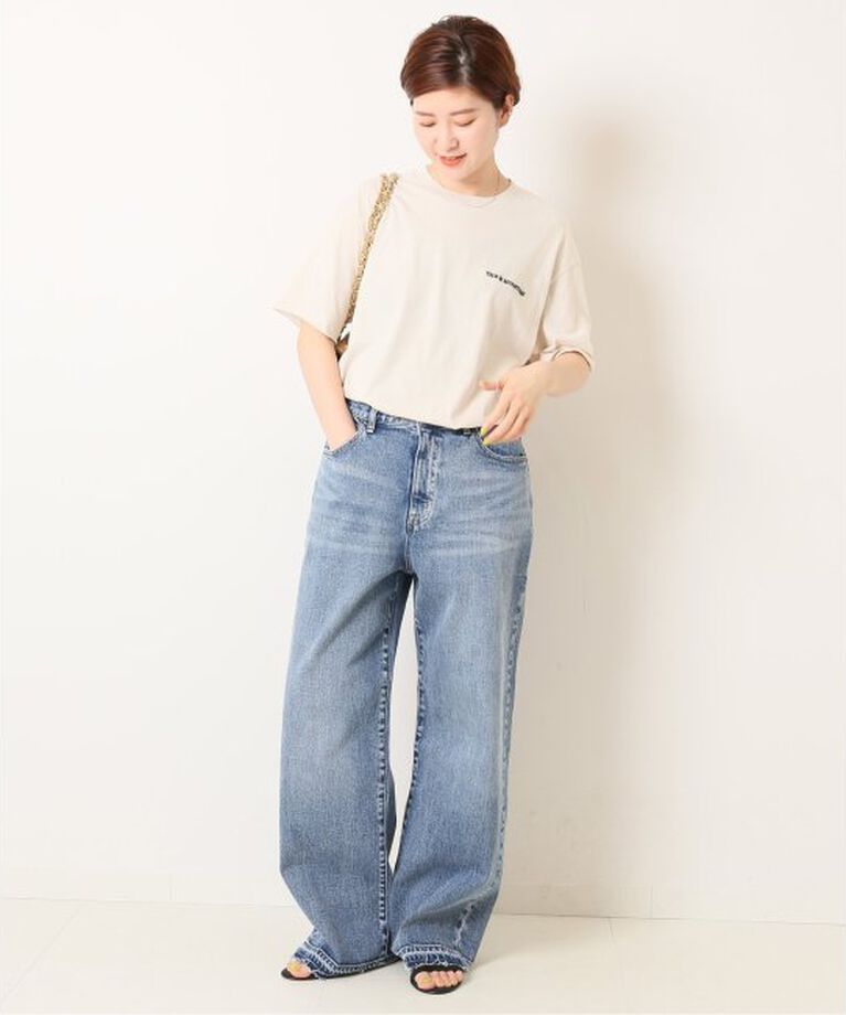 Spick and Span「≪追加≫5 1/2 LOOSE-STRAIGHT DENIM」|デニム|
