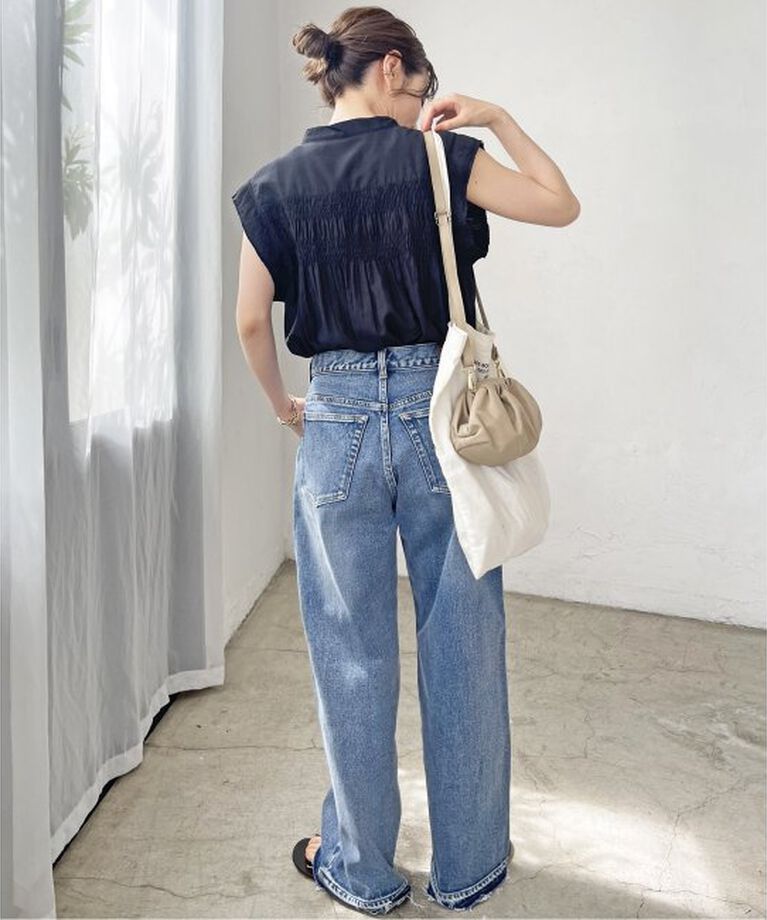 Spick and Span「≪追加≫5 1/2 LOOSE-STRAIGHT DENIM」|デニム|