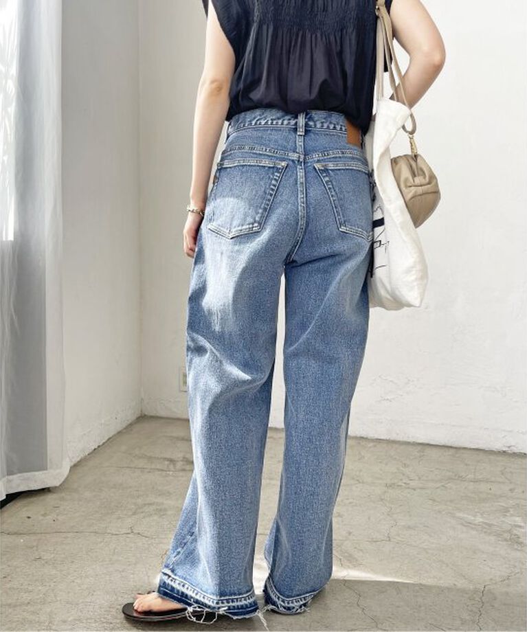 Spick and Span「≪追加≫5 1/2 LOOSE-STRAIGHT DENIM」|デニム|