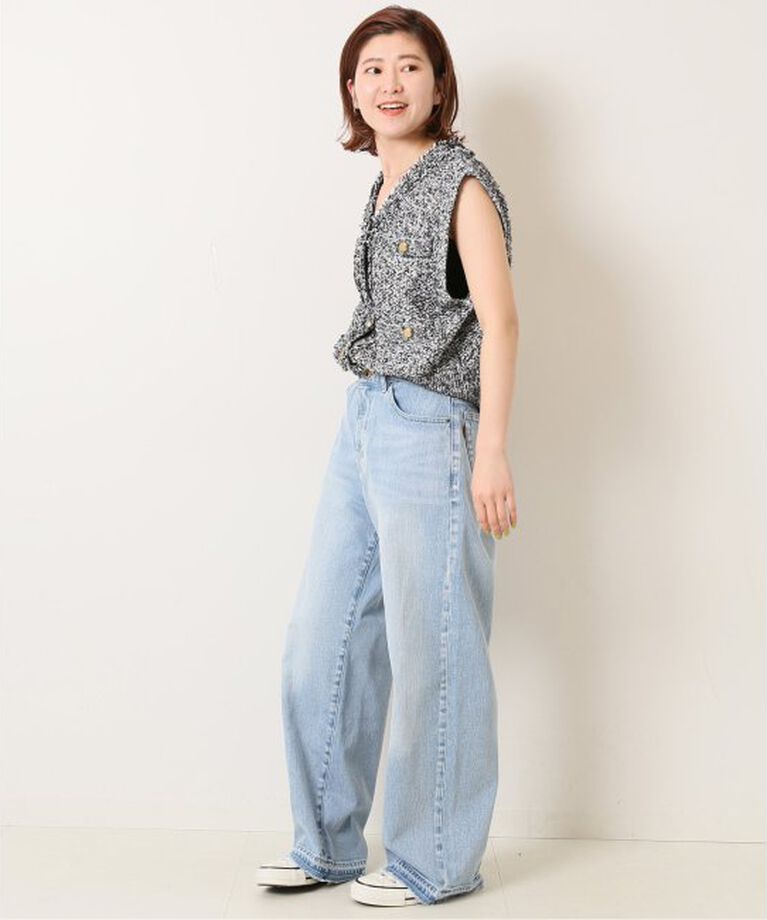 Spick and Span「≪追加≫5 1/2 LOOSE-STRAIGHT DENIM」|デニム|