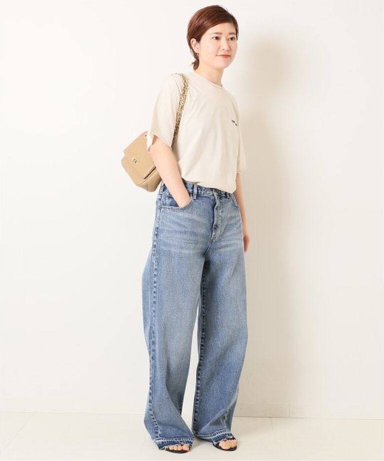 Spick and Span「≪追加≫5 1/2 LOOSE-STRAIGHT DENIM」|デニム|