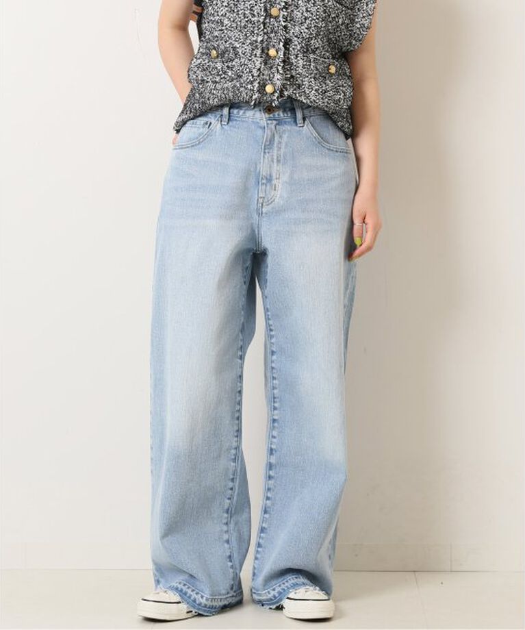 Spick and Span「≪追加≫5 1/2 LOOSE-STRAIGHT DENIM」|デニム|サックスブルー
