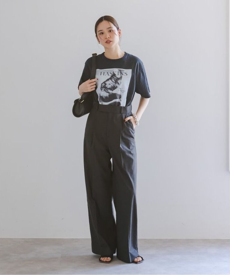 NOBLE「《追加》麻ストレッチスラックスパンツ」|スラックス|