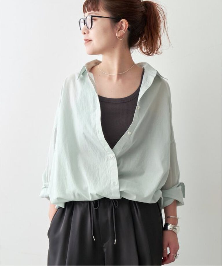 Spick and Span「ガーメントダイカシュクールシャツ」|シャツ・ブラウス|