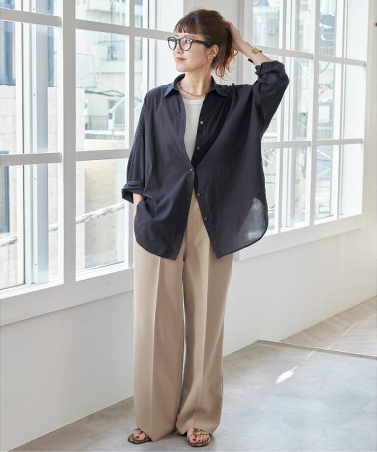 Spick and Span「ガーメントダイカシュクールシャツ」|シャツ・ブラウス|