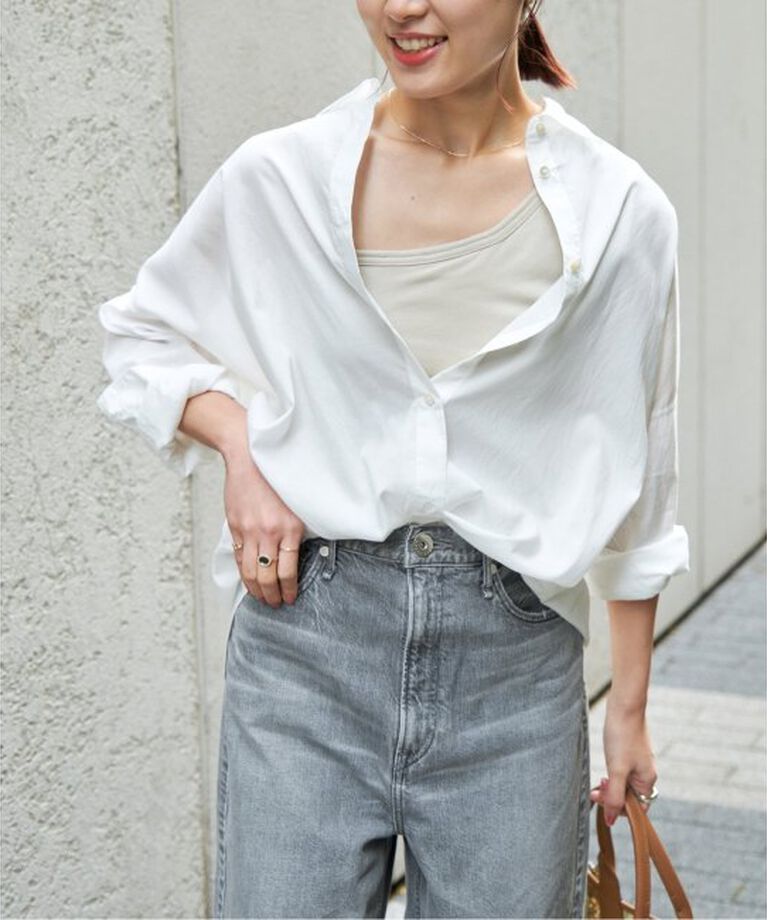 Spick and Span「ガーメントダイカシュクールシャツ」|シャツ・ブラウス|