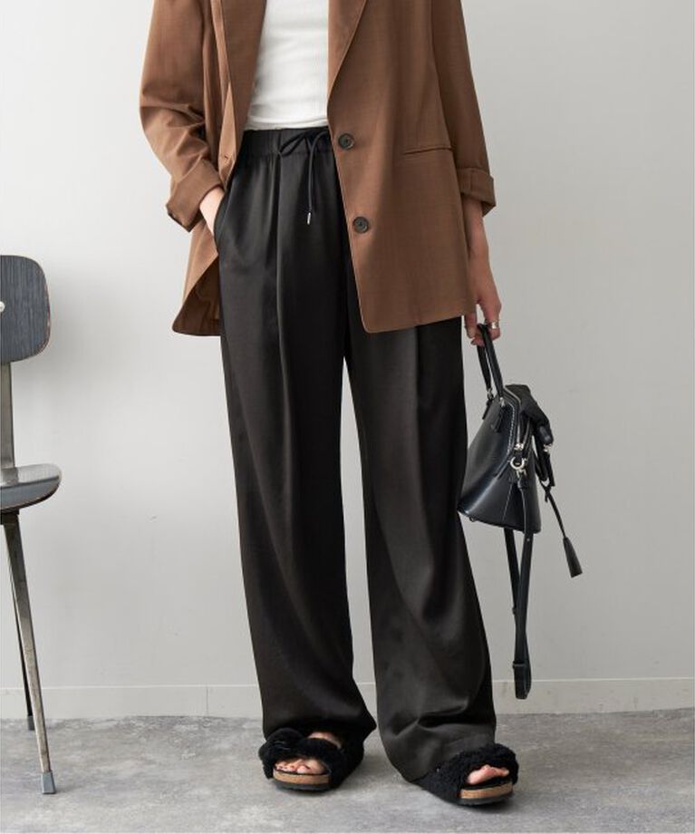 Spick and Span「《追加》サテンイージーパンツ」|その他|