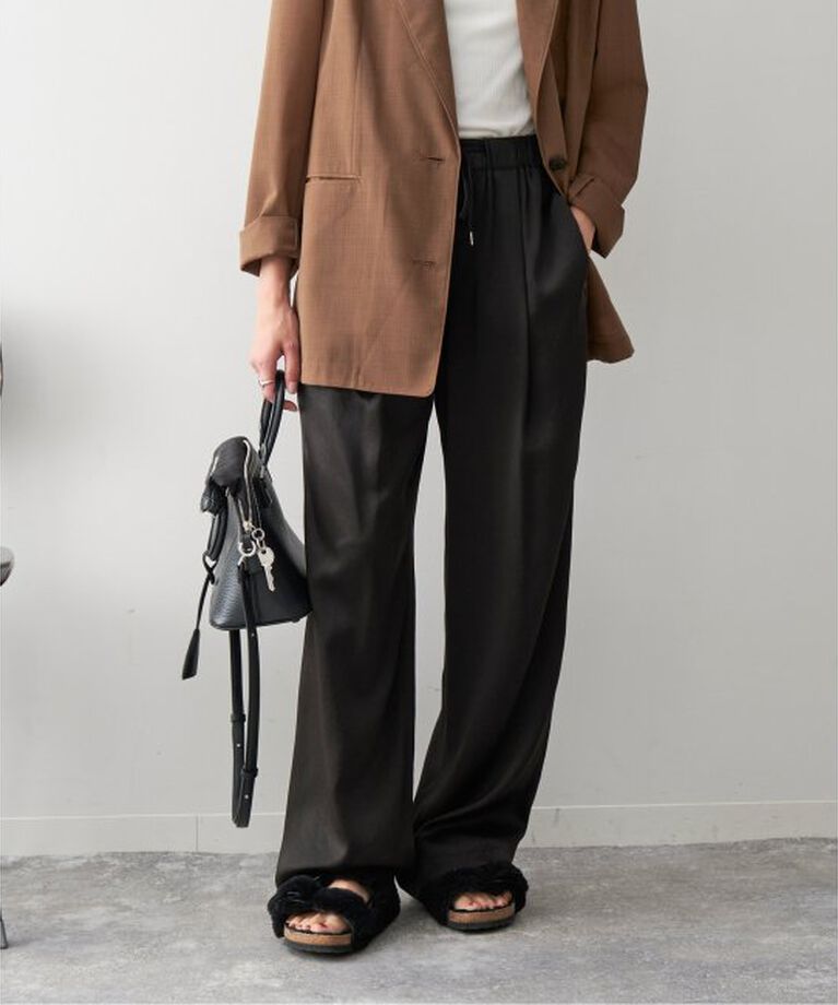 Spick and Span「《追加》サテンイージーパンツ」|その他|