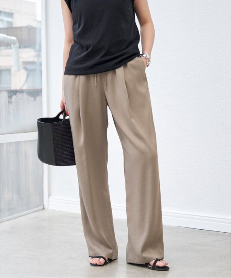 Spick and Span「《追加》サテンイージーパンツ」|その他|