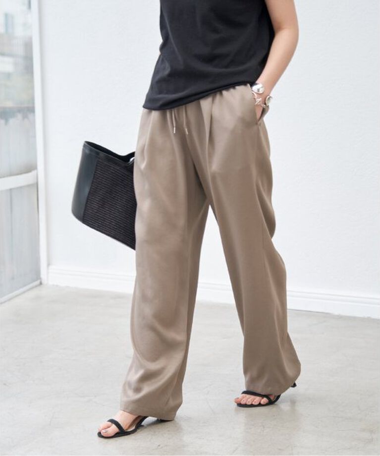 Spick and Span「《追加》サテンイージーパンツ」|その他|