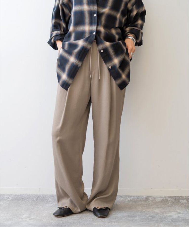 Spick and Span「《追加》サテンイージーパンツ」|その他|