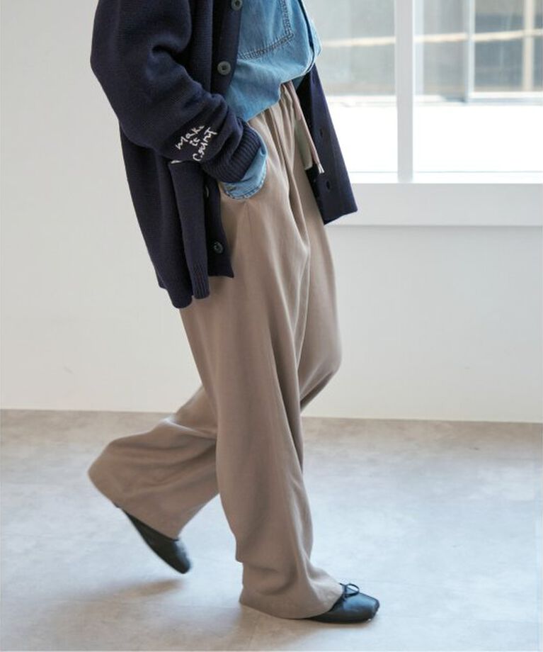 Spick and Span「《追加》サテンイージーパンツ」|その他|