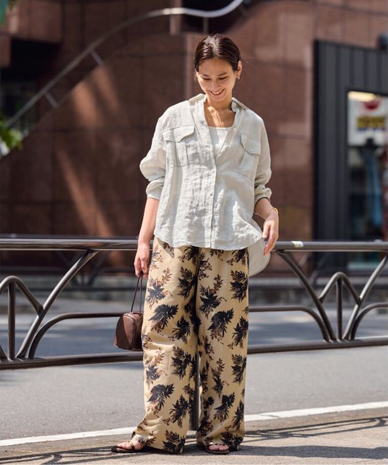 FRAMeWORK「LINEN WORK シャツ」|シャツ・ブラウス|