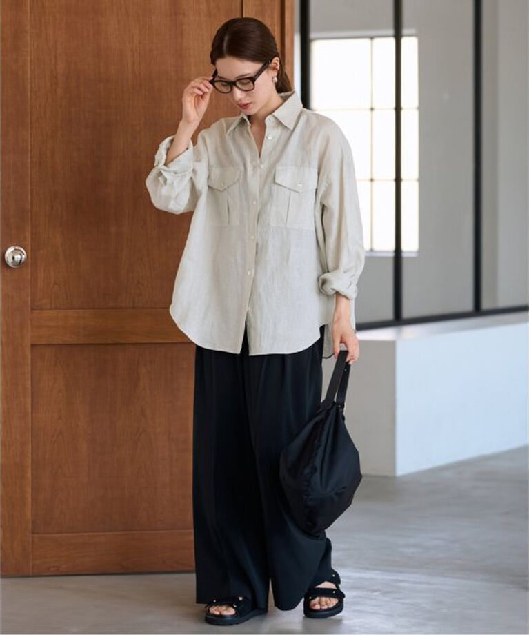 FRAMeWORK「LINEN WORK シャツ」|シャツ・ブラウス|