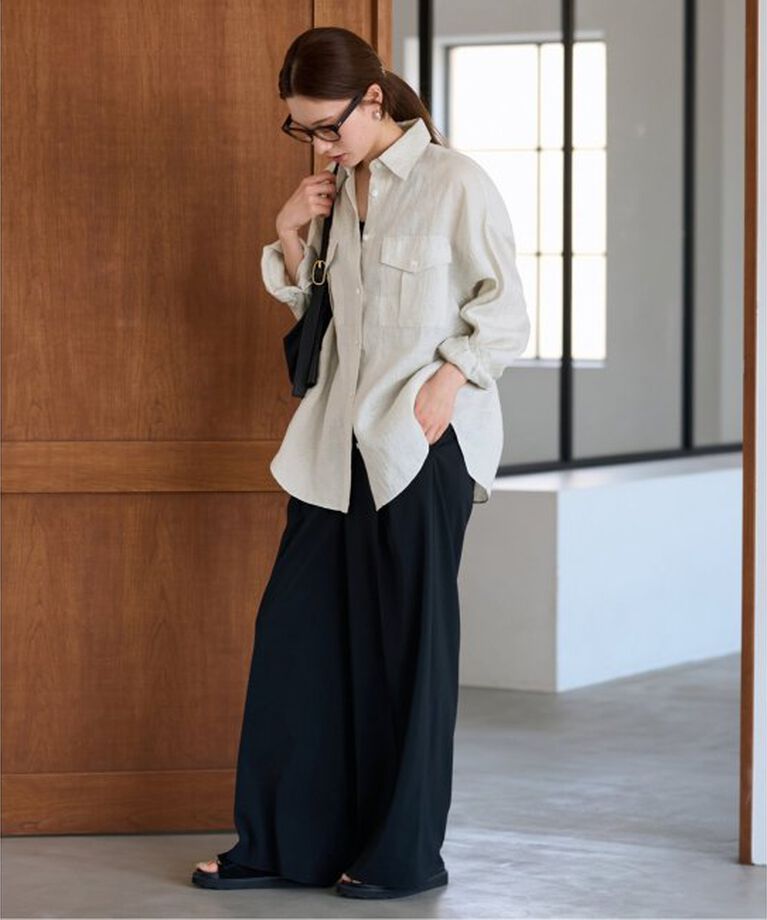FRAMeWORK「LINEN WORK シャツ」|シャツ・ブラウス|