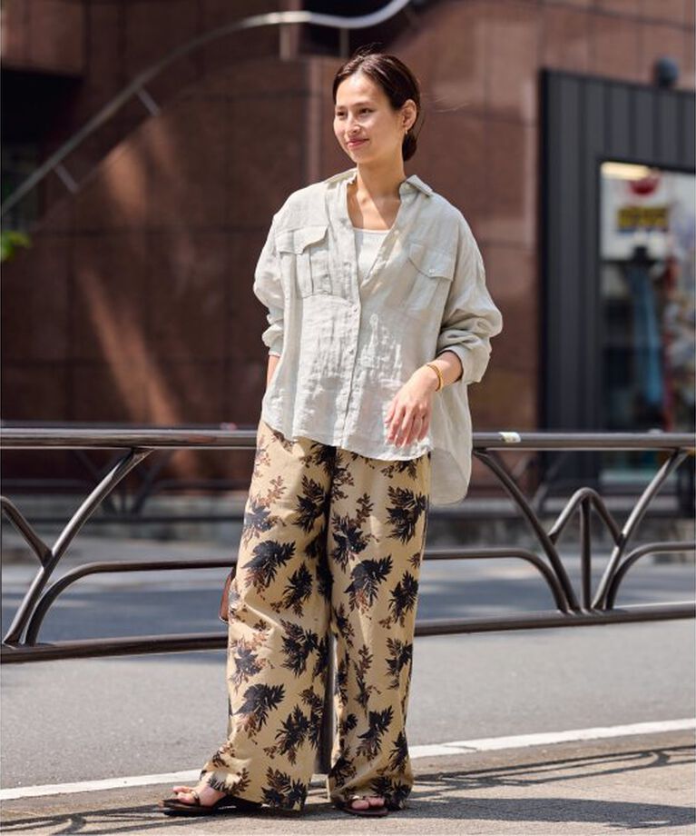 FRAMeWORK「LINEN WORK シャツ」|シャツ・ブラウス|