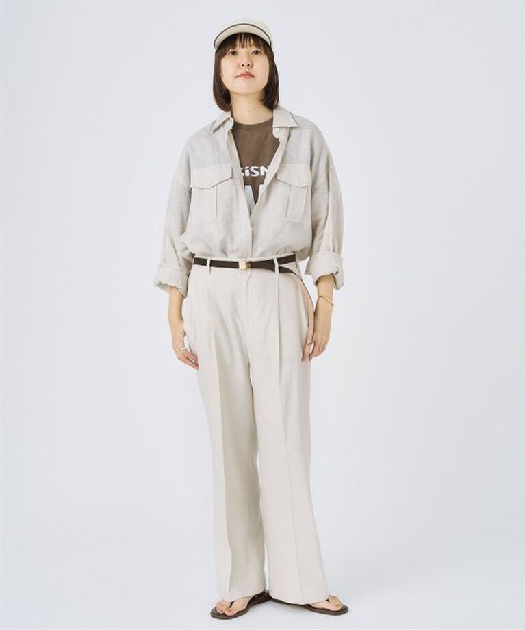 FRAMeWORK「LINEN WORK シャツ」|シャツ・ブラウス|