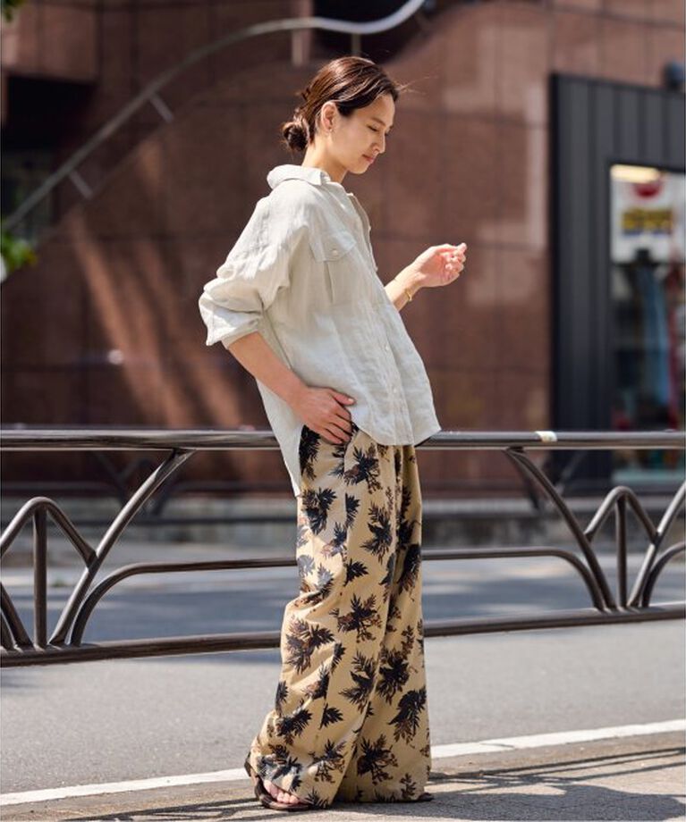 FRAMeWORK「LINEN WORK シャツ」|シャツ・ブラウス|