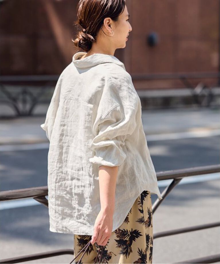 FRAMeWORK「LINEN WORK シャツ」|シャツ・ブラウス|