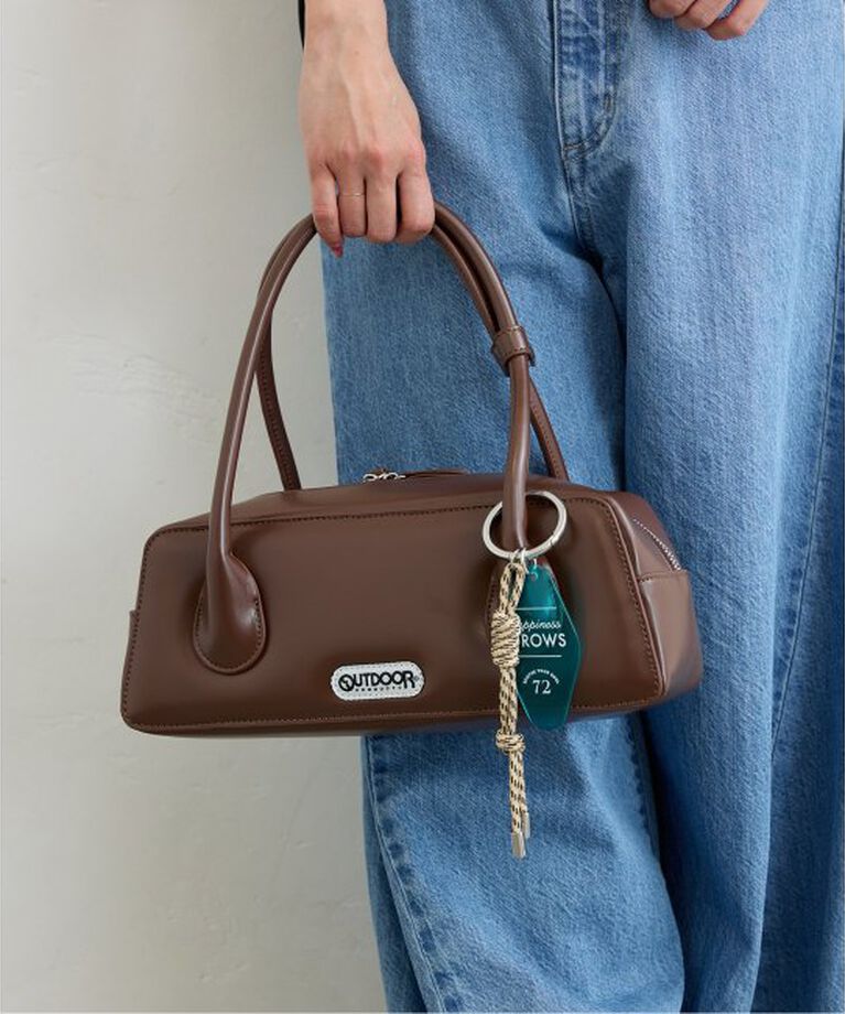 U by SPICK&SPAN「OUTDOOR/アウトドア 別注LONG HANDLE BAG」|ボストンバッグ|ブラウン
