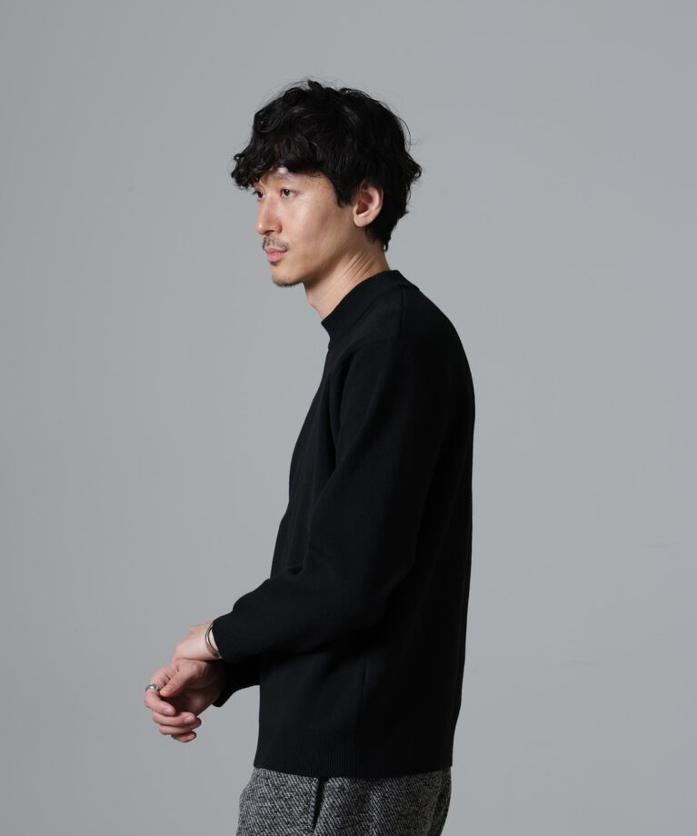 nano･universe「シルク混モックネックニット」|ニット・セーター|