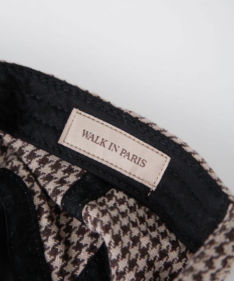 nano･universe「WALK IN PARIS/La casquette pied de poule」|キャップ・キャスケット|