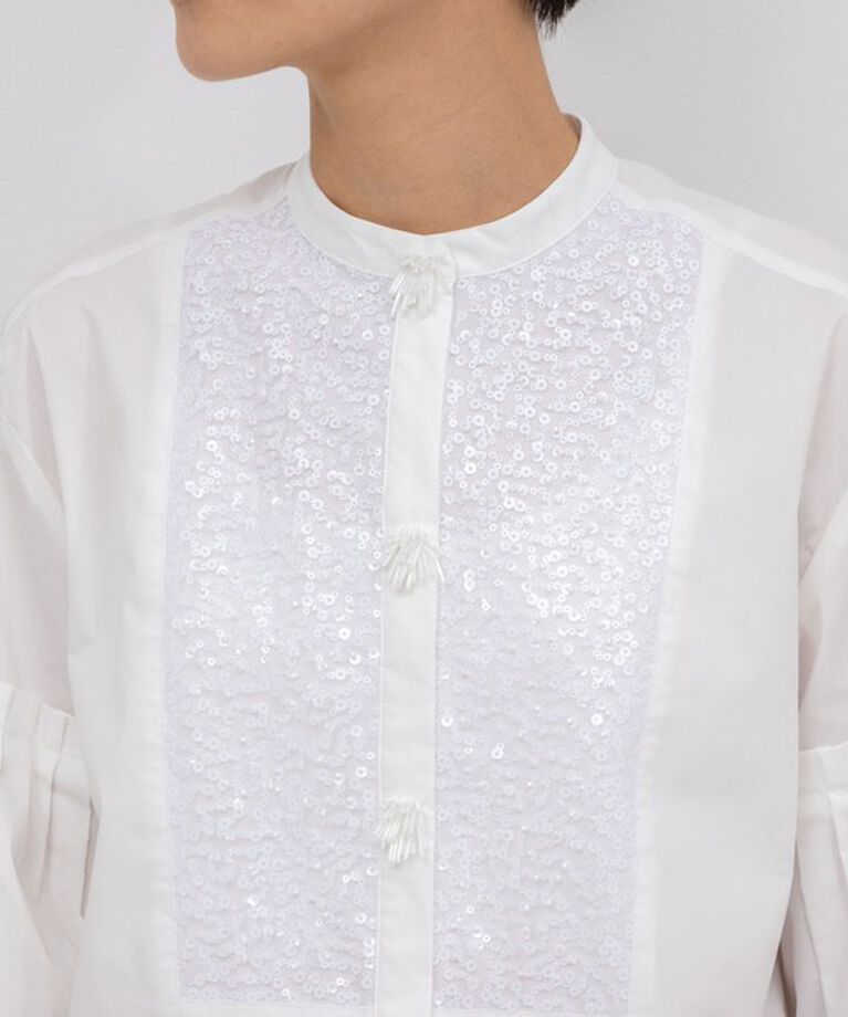 NOLLEY'S「【MARILYN MOON/マリリーンムーン】fringe beads volume sleeve blouse」|シャツ・ブラウス|