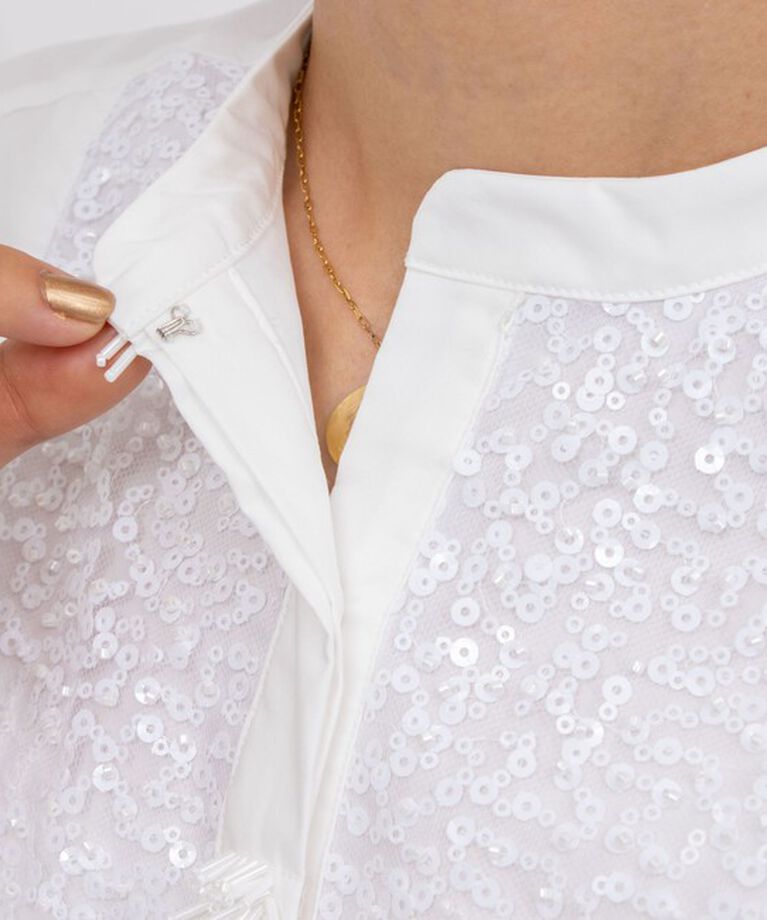 NOLLEY'S「【MARILYN MOON/マリリーンムーン】fringe beads volume sleeve blouse」|シャツ・ブラウス|