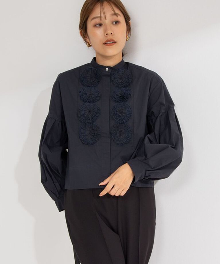 NOLLEY'S「【MARILYN MOON/マリリーンムーン】dramatic tuck motif blouse」|シャツ・ブラウス|